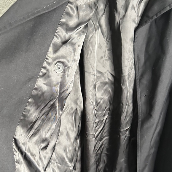 H&M Black double breasted Trench Coat size L - Picture 10 of 15